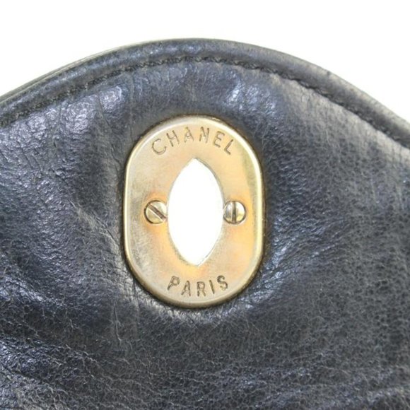 Chanel Rare Quilted Black Lambskin Limited CC Classic Chain Flap Bag 2CAS1115 - Picture 12 of 12